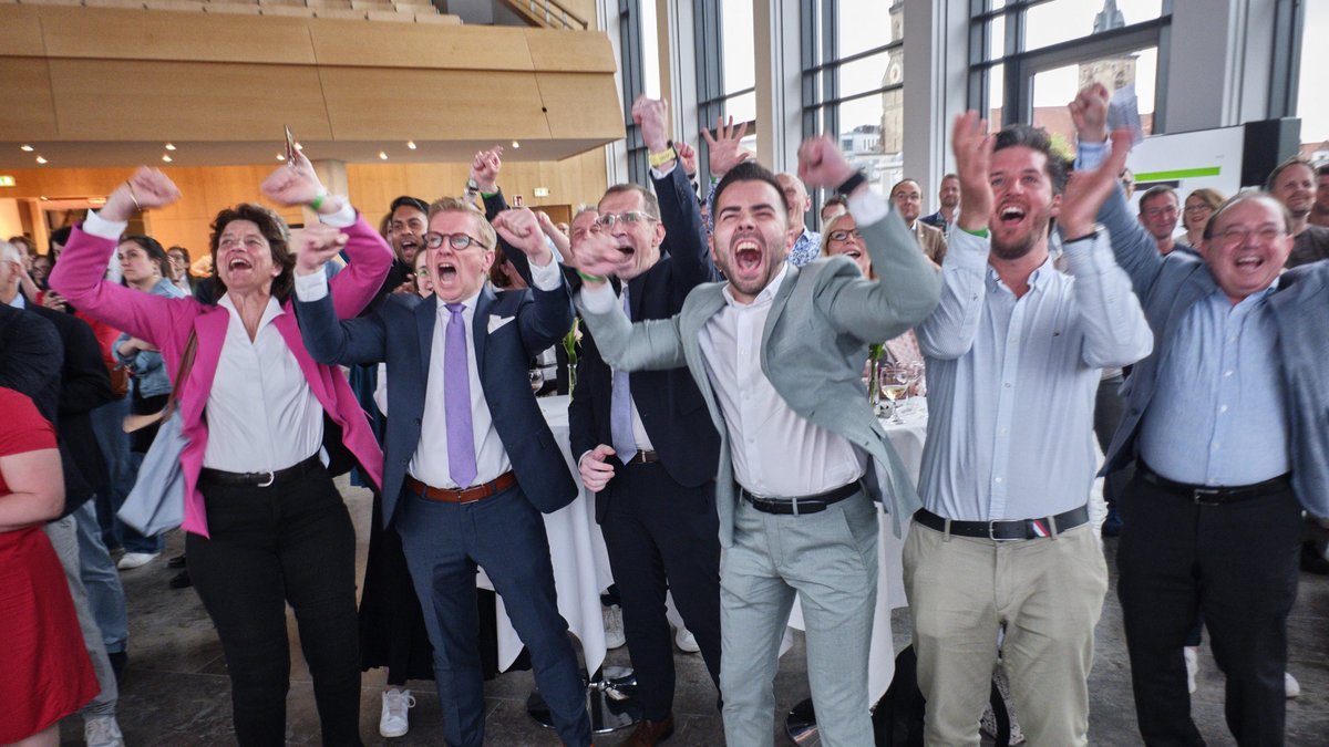 Die Stuttgarter CDU freut sich über das schlechte Europawahl-Ergebnis der Grünen. Fotos: Joachim E. Röttgers