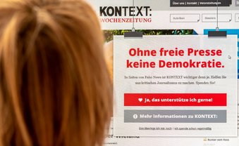 Kontext mit Erinnerungsbanner