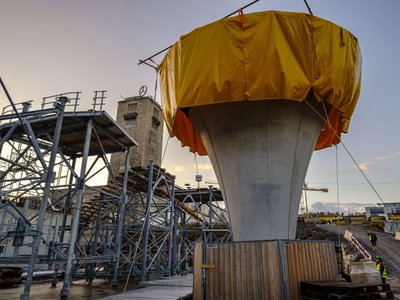 Offenbar weiß die Bahn noch nicht genau, wie sie mit den Kelchstützen weiter verfährt.