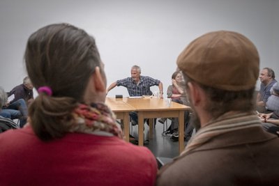 Michael Wilk beim Workshopleiten.