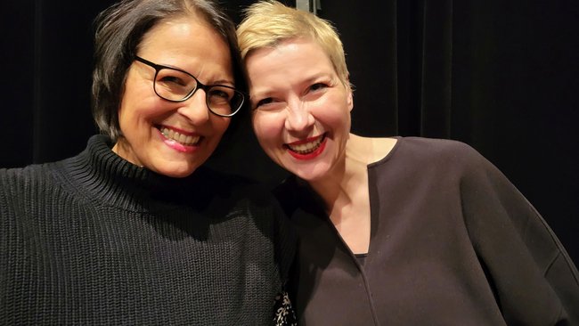 Fischer mit Maria Kalesnikava Mitte Januar. Foto: privat