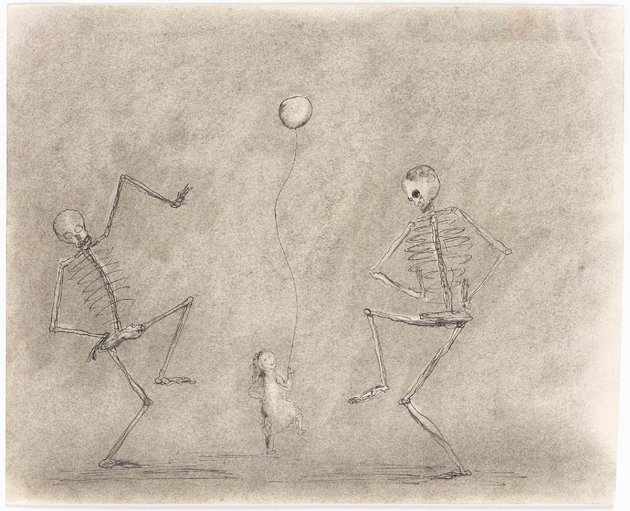 "Totentanz zu dritt" betitelte Uhlman eines seiner Blätter aus dem Internierungslager. Foto: Staatsgalerie Stuttgart, The Estate of Fred Uhlman "Totentanz zu dritt" betitelte Uhlman eines seiner Blätter aus dem Internierungslager. Foto: Staatsgalerie Stuttgart, The Estate of Fred Uhlman