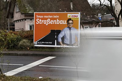 Guido Wolf (CDU) warb im Wahlkampf für Rollstraßen.