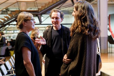 Kurator Boris Friedewald im Gespräch