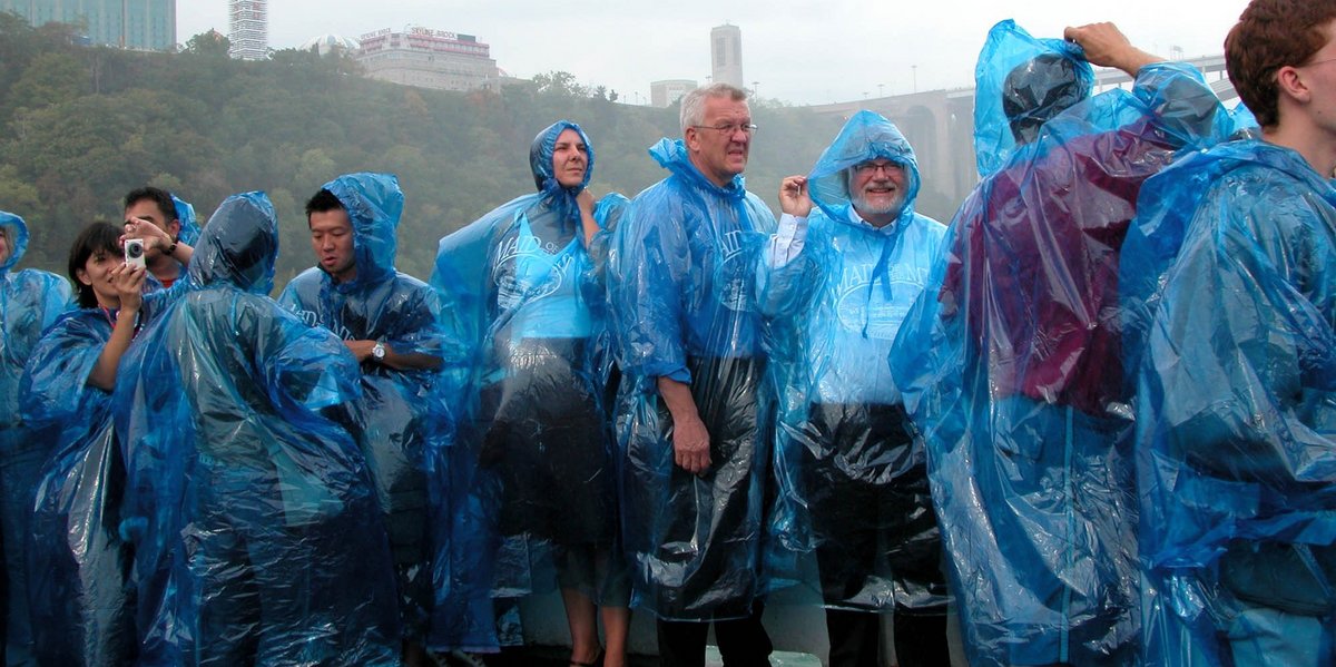 Delegationsreise mit Winfried Kretschmann, hier an den Niagarafällen. Foto: Johanna Henkel-Waidhofer