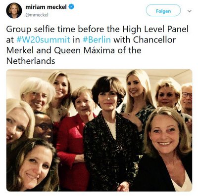 Stiehlt Merkel die Show: Screenshot: Twitter.