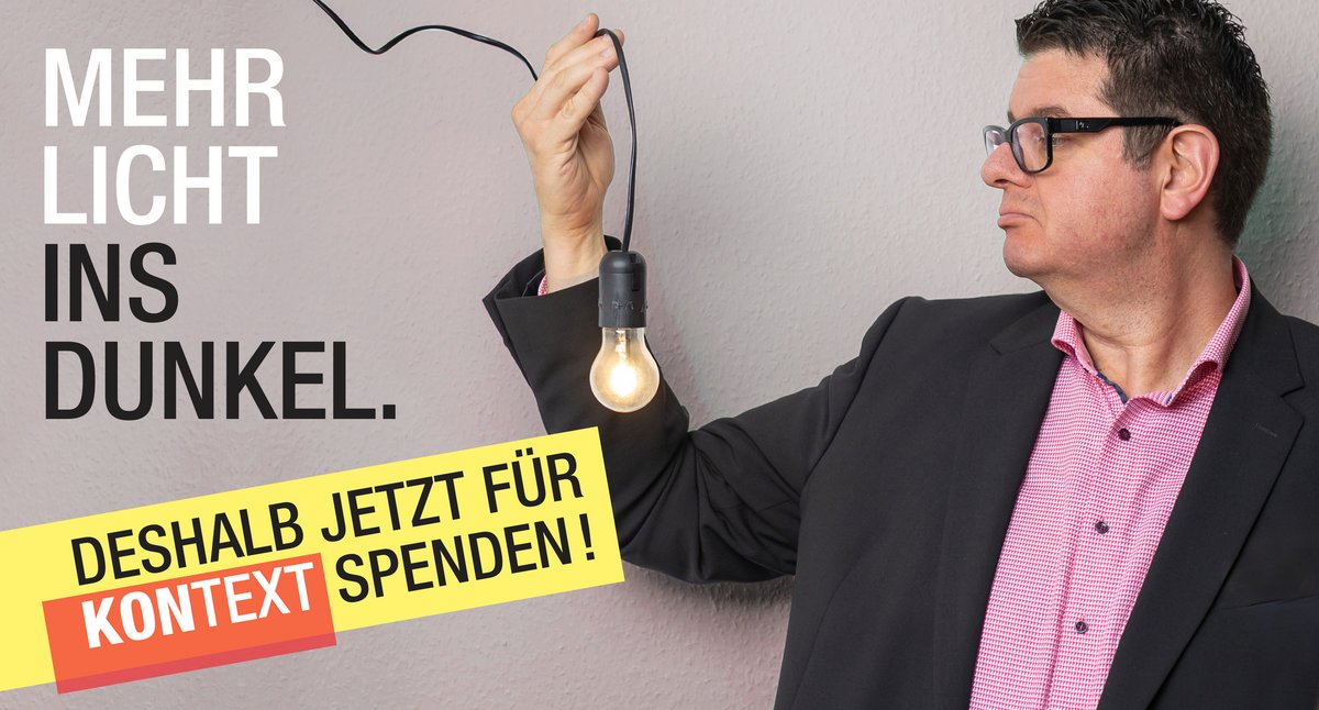 Kontext-Vereinsvorstand Frank Böhringer. Foto: Julian Rettig, Grafik: Susanne Wais