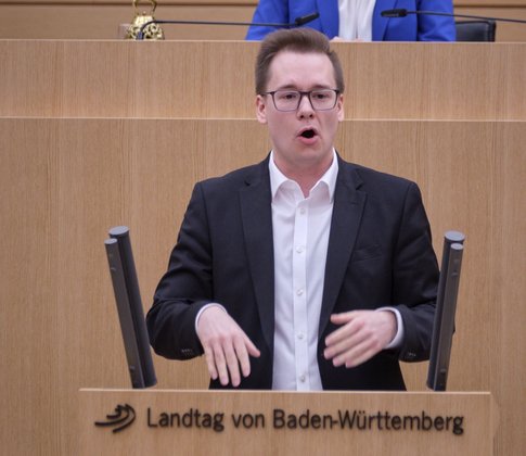 Der AfD-Landtagsabgeordnete Daniel Lindenschmid. Der AfD-Landtagsabgeordnete Daniel Lindenschmid.