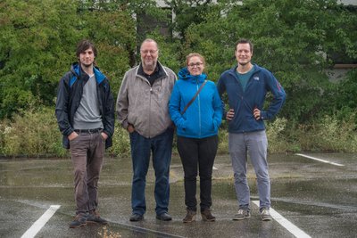 Die CA-Macher Henrik Eckhardt, Mario Damolin, Franziska Meier und Nico Ferchl. Foto: Johannes Roßnagel