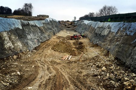 NBS-Großbaustelle auf der Albhochfläche bei Merklingen. Foto: Martin Storz