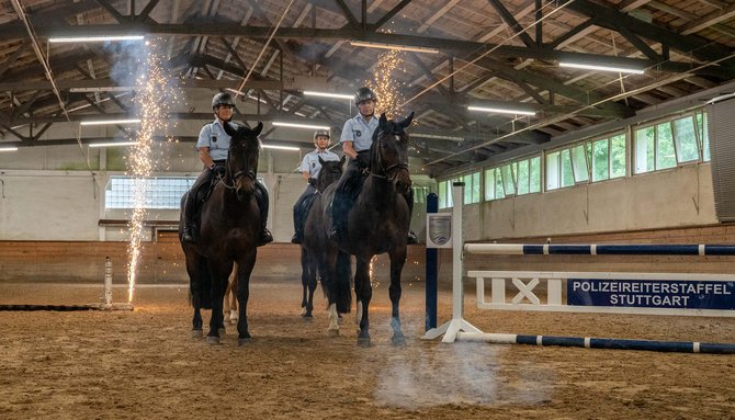 Etwas Pyrotechnik zur Feier des Tages.