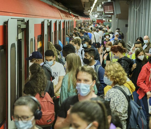 Gedränge an der S1 – meistgenutzte S-Bahn-Linie. Foto: Joachim E. Röttgers