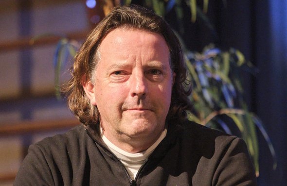 Christoph Ruf im Januar 2024 bei der Veranstaltung "Gegen Nazis im Stadion" in Bad Cannstatt, Heimstätte des VfB Stuttgart. Foto: Joachim E. Röttgers