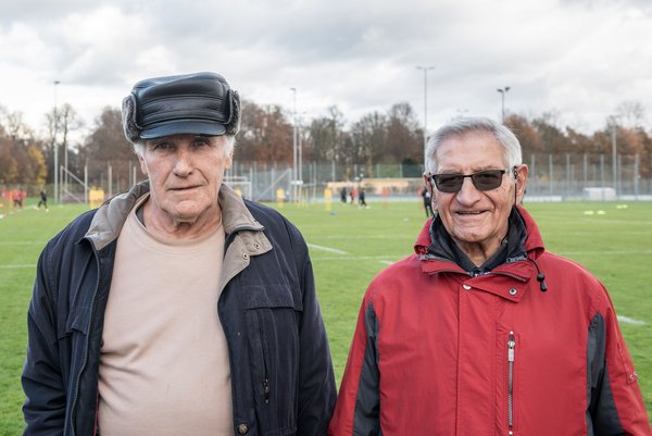 Alexander Beck und Ivo Milanovic, zwei treue Spatzen-Fans. Alexander Beck und Ivo Milanovic, zwei treue Spatzen-Fans.