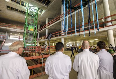 Richtfest für das neue Klinikgebäude Haus F, Juni 2018.