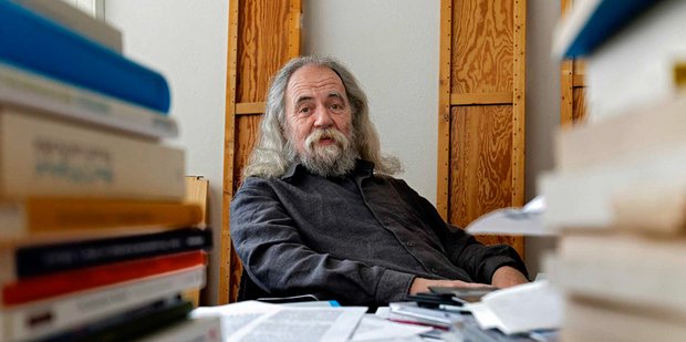 Michael Weingarten am Institut für Philosophie der Uni Stuttgart, 2016. Foto: Joachim E. Röttgers