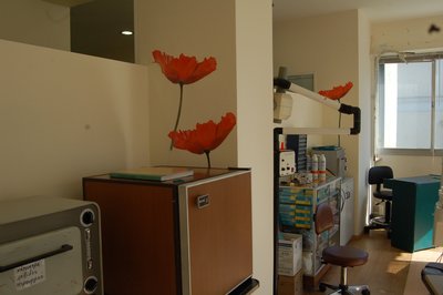 Mit neuem medizinischem Gerät ist die Klinik gut ausgestattet. Die Blumen an den Wänden machen die Räume freundlich. Foto: Popi Melliou