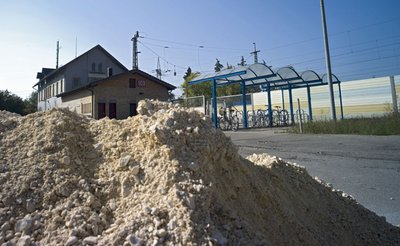 Bahnhof Beimerstetten: gehört (noch) der DB, erfüllt (noch) seinen Zweck.