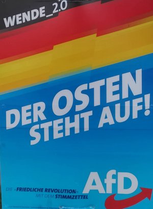Die AfD erhebt die Wahl zur Schicksalsfrage. Fotos: Helga Stöhr-Strauch Die AfD erhebt die Wahl zur Schicksalsfrage. Fotos: Helga Stöhr-Strauch