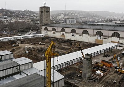 Stuttgarts größtes Loch: die S-21-Baustelle. Foto: Joachim E. Röttgers