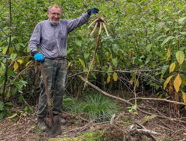 Michael Kassautzki aus Sandhausen bei seiner wöchentlichen Sisyphosarbeit.