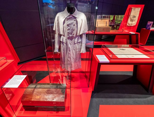 Reisemantel von Friedrich List, der unter der Bedingung aus der Haft entlassen wurde, dass er nach Amerika auswandert. Später kehrte er als Konsul nach Deutschland zurück.