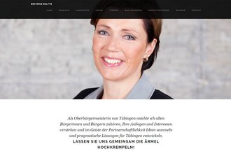 OB-Kandidatin Beatrice Soltys: Will in Tübingen die Ärmel hoch krempeln. Foto: Screenshot