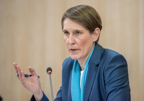 Auch Landespolizeipräsidentin Stefanie Hinz soll sich ins Bewerbungsverfahren eingemischt haben.