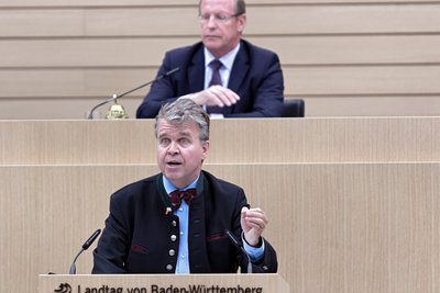 Er sagt jetzt gar nichts mehr: AfD-Querkopf Heinrich Fiechtner. Foto: Joachim E. Röttgers