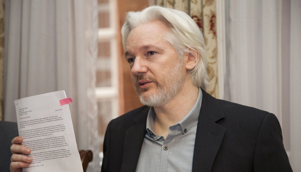 Julian Assange im August 2014, Pressekonferenz in der Botschaft Ecuadors, London. Foto: David G. Silvers/Botschaft von Ecuador, Flickr, CC BY-SA 2.0