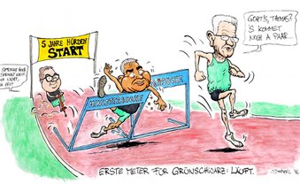 Schwarzer Stolperstart