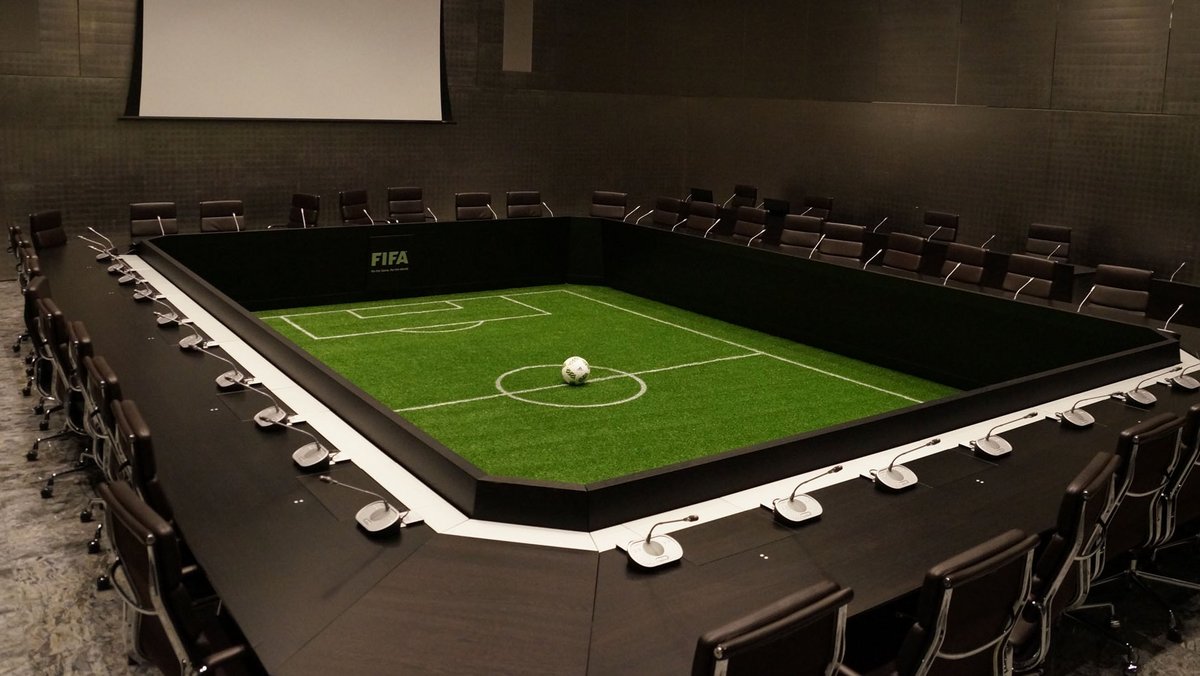 Big Players' Besprechungsraum in der FIFA-Zentrale. Foto: Albinfo, CC BY-SA 4.0, https://commons.wikimedia.org/w/index.php?curid=63010440