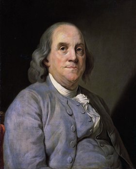Kein Freund der deutschen Einwanderer: Benjamin Franklin. Gemälde: Joseph-Siffred Duplessis, 1785