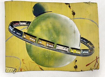 Vom FFUS-Eisenbahnwagen sind nur noch zwei Bleche übrig. Foto: Joachim E. Röttgers 