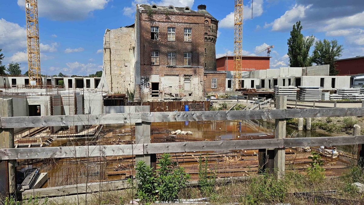 Stillstand auf den Gröner-Baustellen, hier beim Stadtlandhavel-Wohnquartier der CG Group in Berlin. Foto: Florian Kaufmann