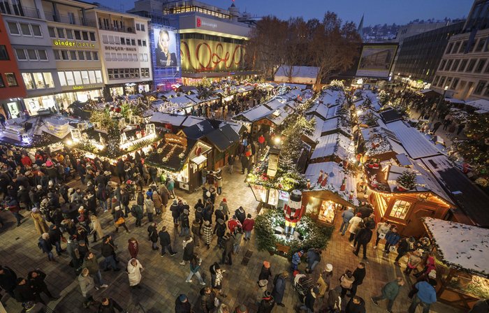 Winterlicher Anziehungspunkt: der Weihnachtsmarkt. Foto: Julian Rettig Winterlicher Anziehungspunkt: der Weihnachtsmarkt. Foto: Julian Rettig