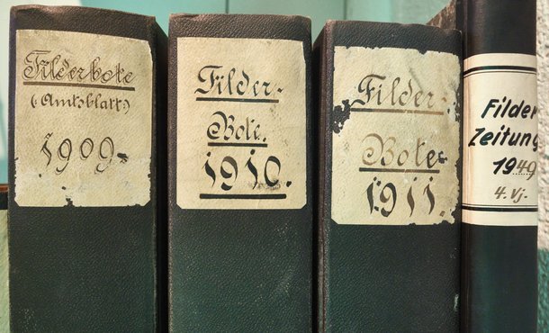 Die von den Verwaltungen archivierten Ausgaben vom "Filder-Boten".