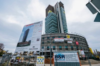 Bauruine Gewa-Tower in Fellbach. Foto: Joachim E. Röttgers