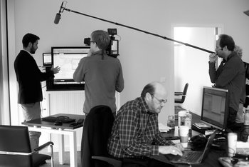 Szene vom Dreh der Doku "The Forecaster". Foto: Alan Attridge