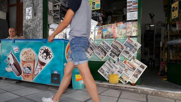 Drama-Kiosk: Griechische Zeitungen sind schlecht auf den deutschen Finanzminister zu sprechen.