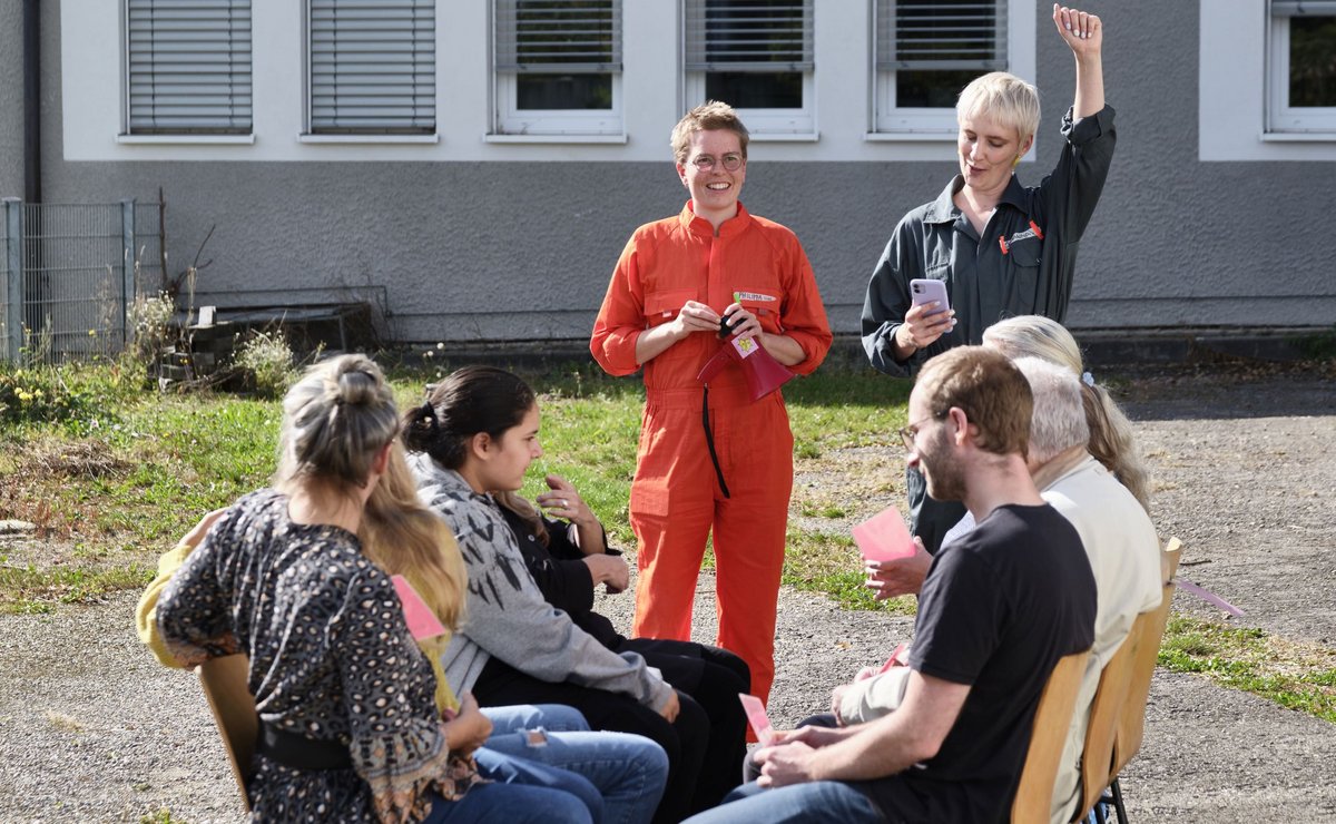 Kraft tanken beim Mut-Muskel-Training in Neuhausen auf den Fildern.