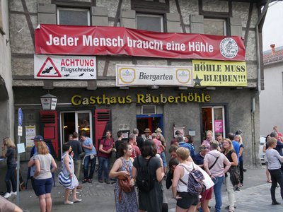 Final gerettet: die Ravensburger Räuberhöhle.