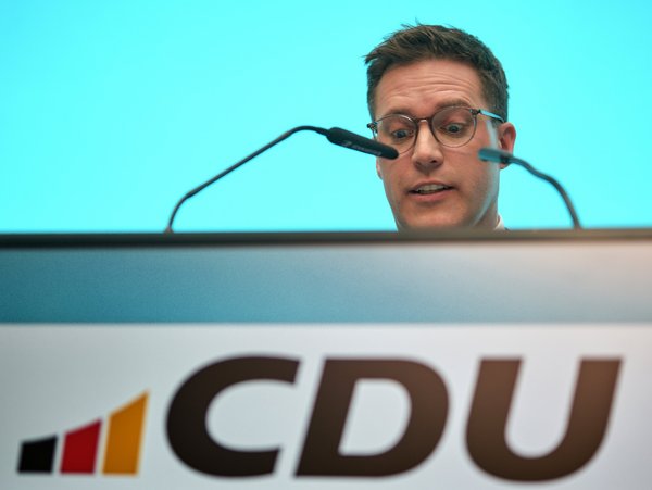 Bis zum Hals im Kulturkampf: Manuel Hagel, CDU-Spitzenkandidat im Südwesten. Foto: Joachim E. Röttgers