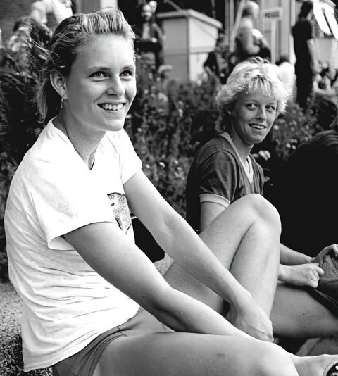 Katrin Krabbe 1988, auch "Grace Kelly der Tartanbahn" genannt. Foto: Bundesarchiv, Bild 183-1988-0720-036, Robert Roeske, CC BY-SA 3.0