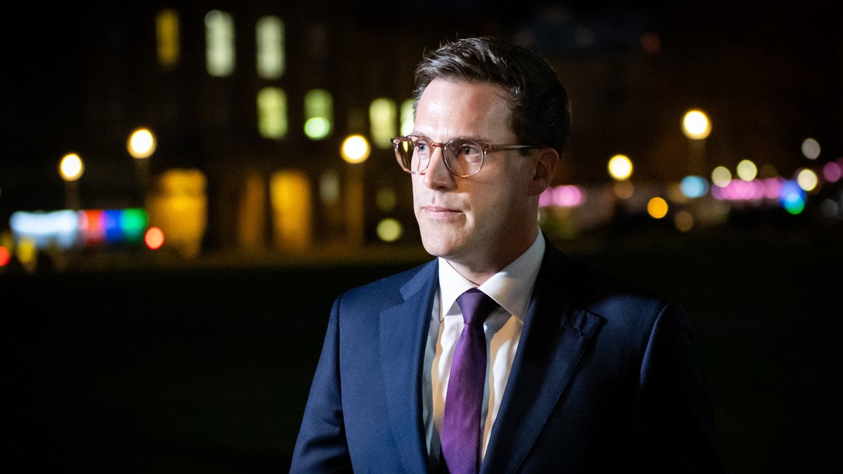 CDU-Spitzenkandidat Manuel Hagel am Wahlabend. Foto: Julian Rettig