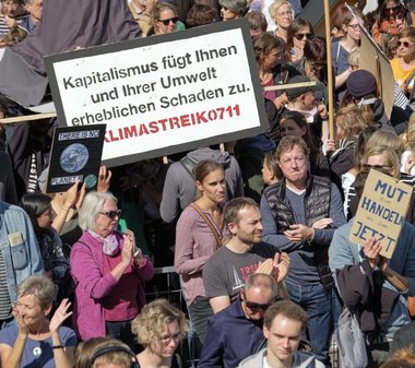 Schäden und Verursacher sind erkannt – hier beim Klimastreik am 20. September in Stuttgart.