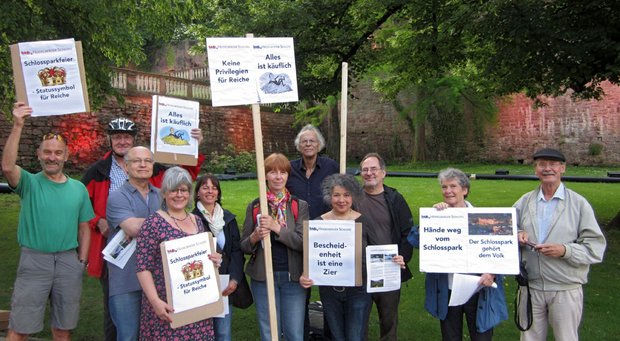 Heidelberger Demonstranten. Foto: privat