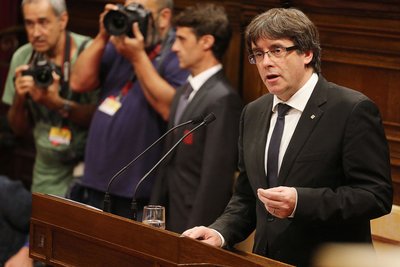 Ist vielleicht gar kein Bösewicht: der abgesetzte katalanische Präsident Carles Puigdemont. Foto: Generalitat de Catalunya