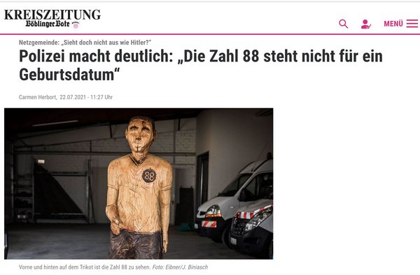 Hitler auf dem Bauhof? Screenshot "Kreiszeitung Böblinger Bote" Hitler auf dem Bauhof? Screenshot "Kreiszeitung Böblinger Bote"