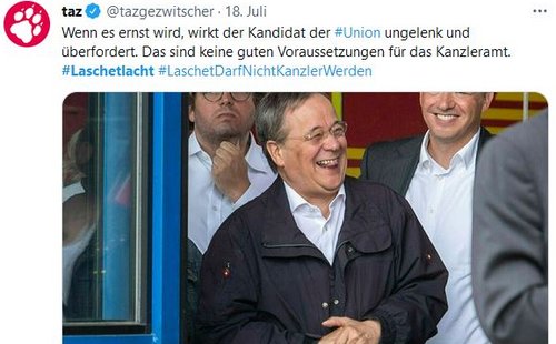 Oder #LaschetHatNichtsVerstanden? Screenshot: Twitter